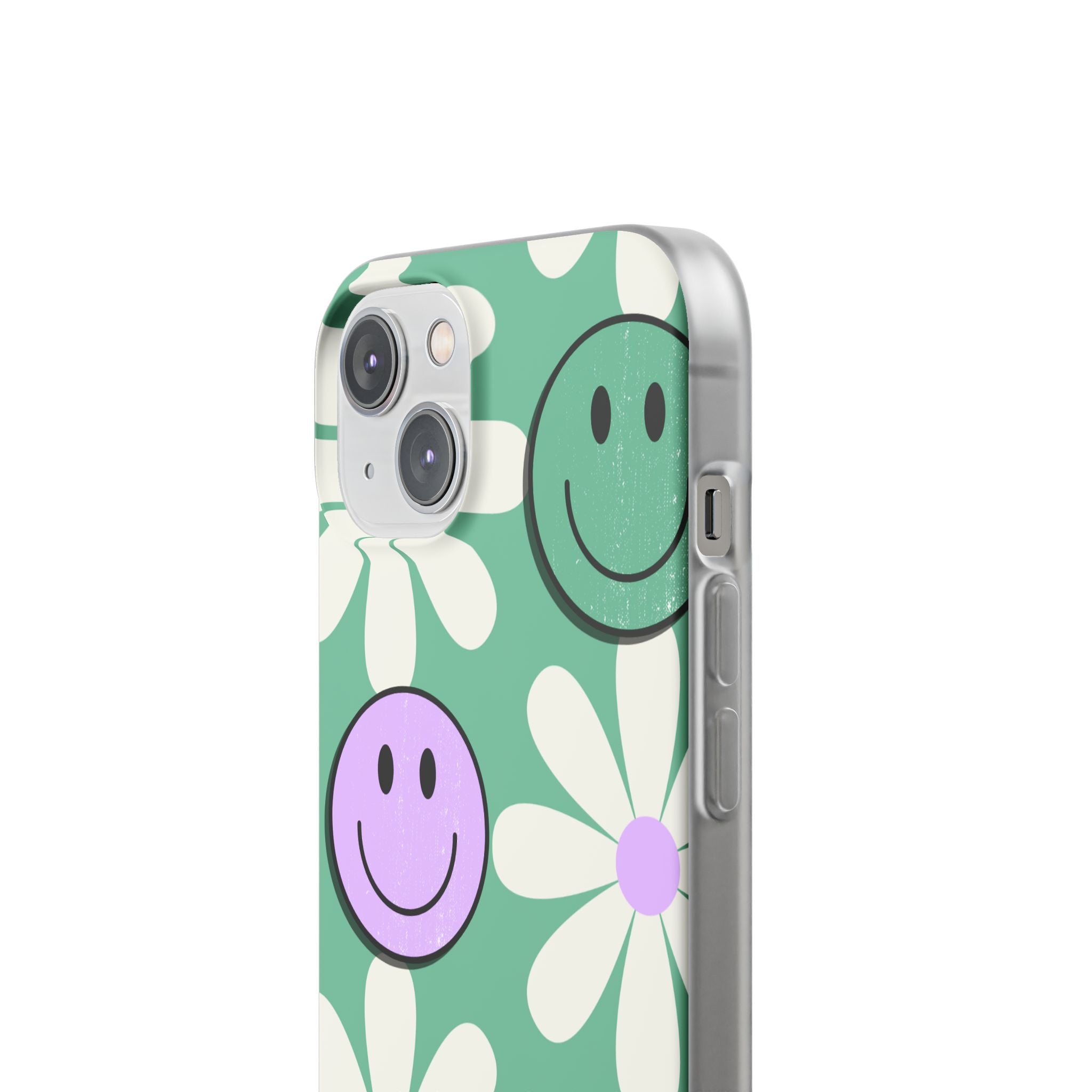 Smiley Daisy Glow iPhone 14 Case - Soft