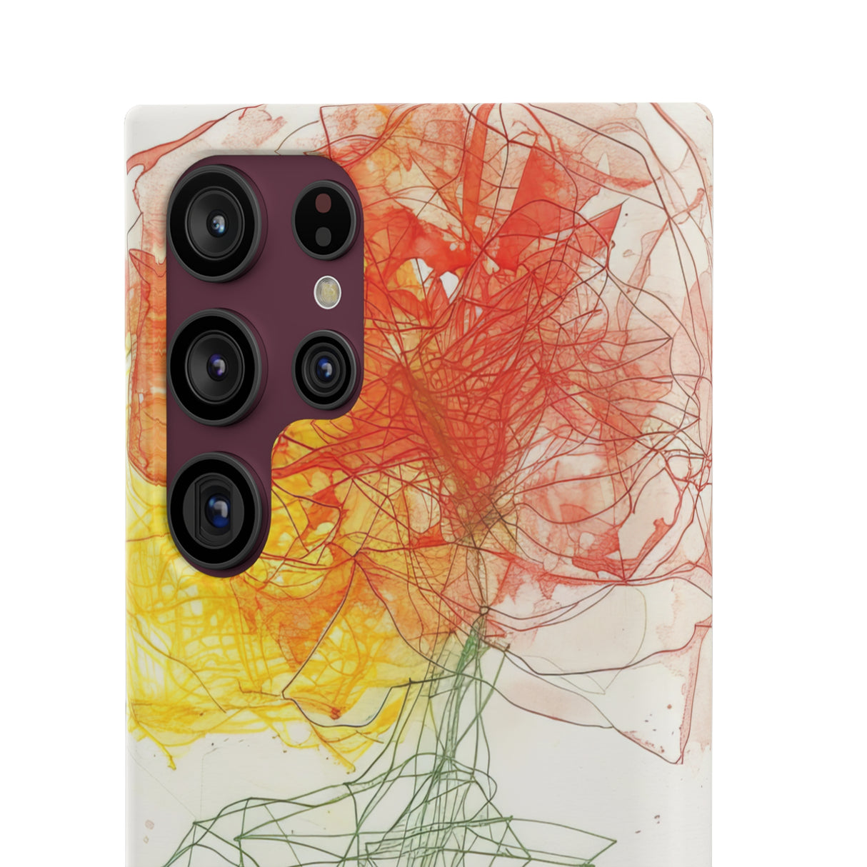 Fiery Blossom | Slim Phone Case for Samsung