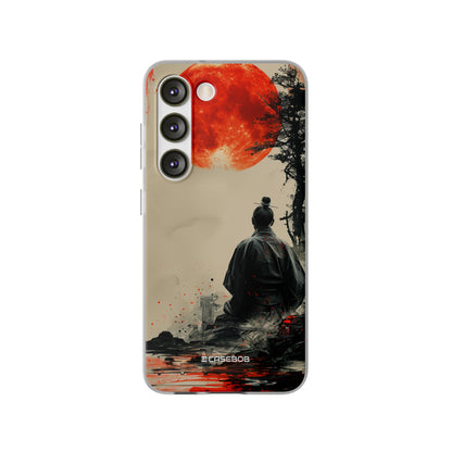 Crimson Contemplation | Flexible Phone Case for Samsung Galaxy