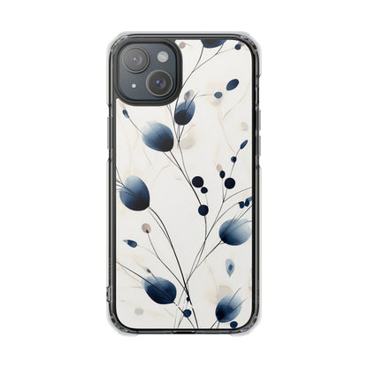 Floral Harmony Blue iPhone Case - Impact