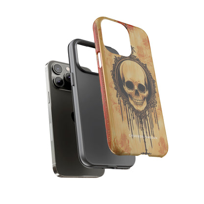 Gothic Skull Elegance iPhone 14 - Tough Phone Case