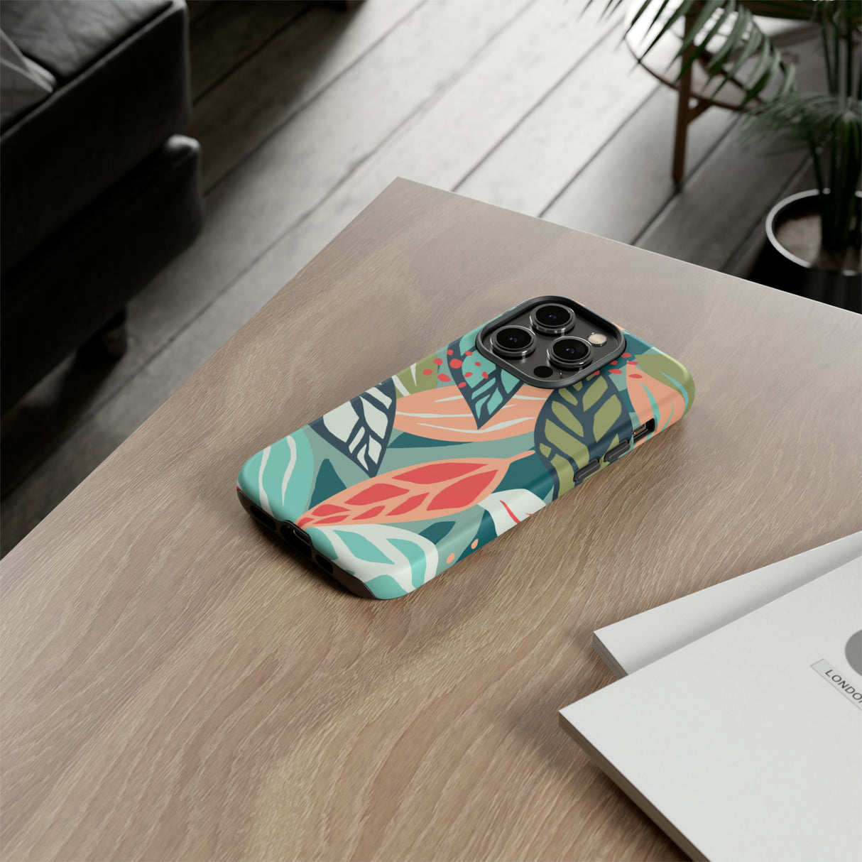 Mixed Tropical Leaf - Protective Phone Case