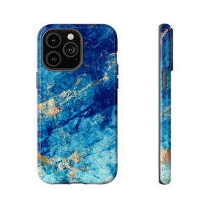 Blue Marble Background - Protective Phone Case