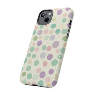 Polka Dot Pastel Harmony - Protective Phone Case