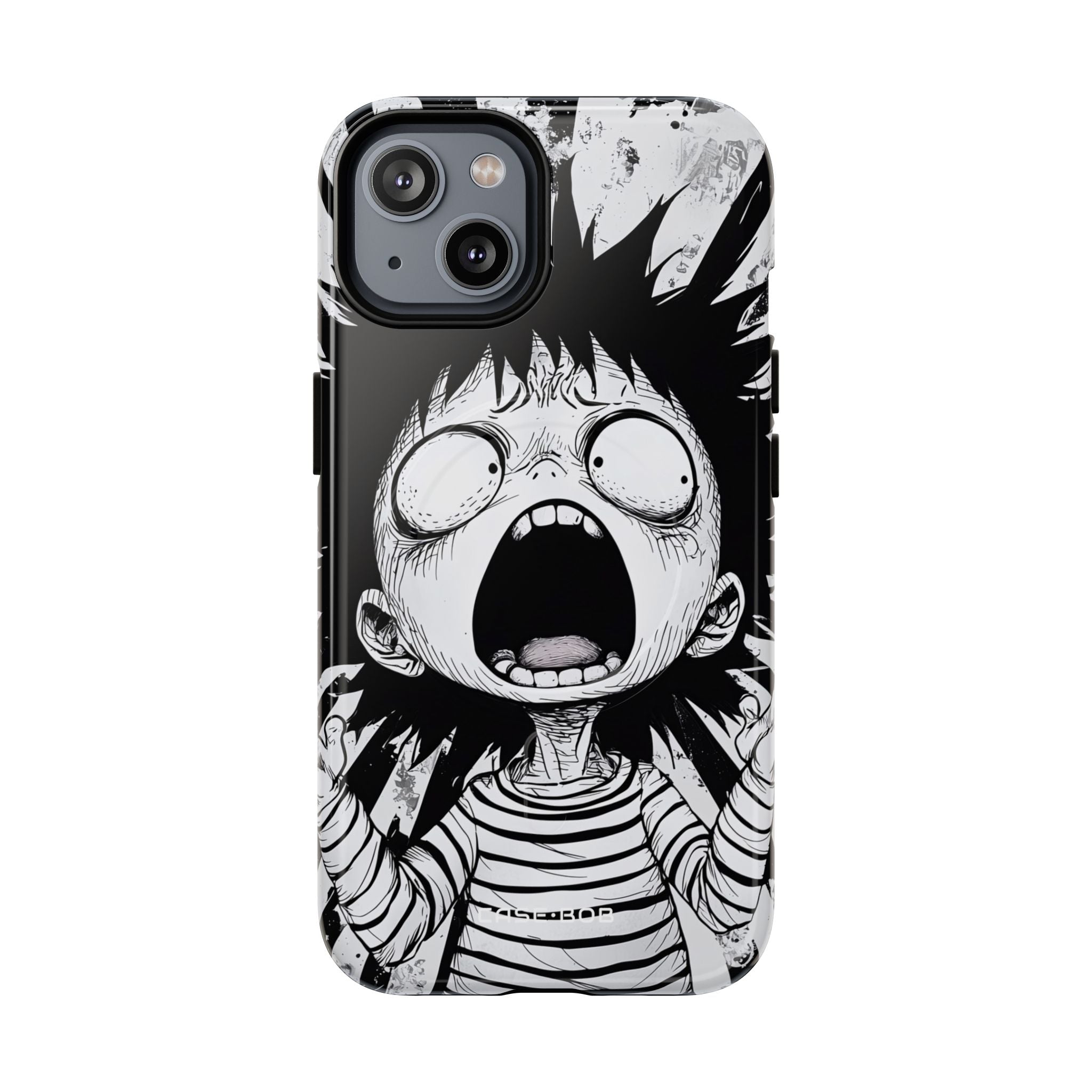 Screaming Stripes iPhone 14 Case - Tough+