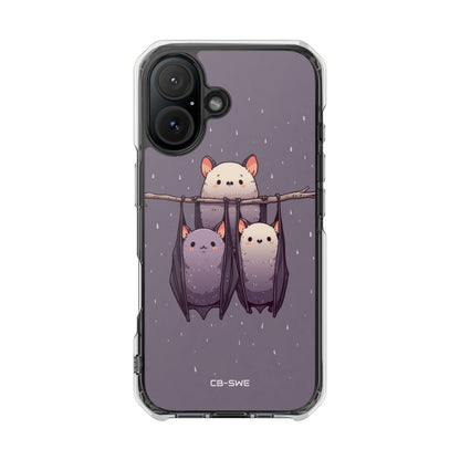 Bats Hang Playfully iPhone Case - Impact