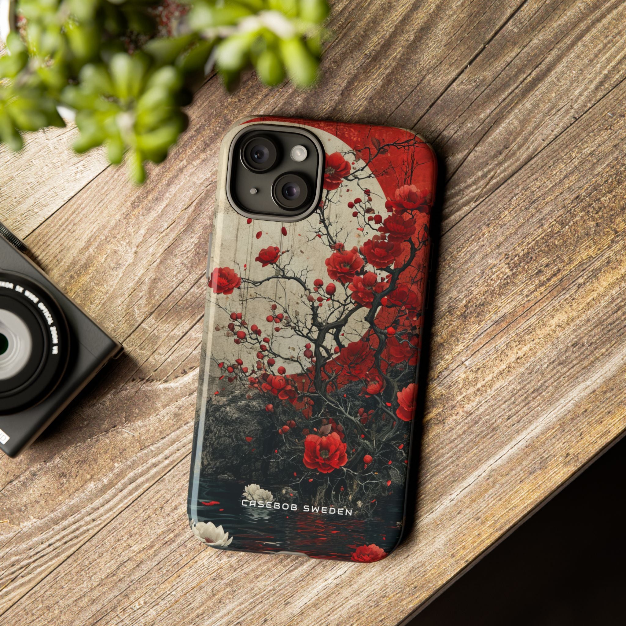 Zen Blossoms in Moonlight iPhone 15 - Tough Phone Case