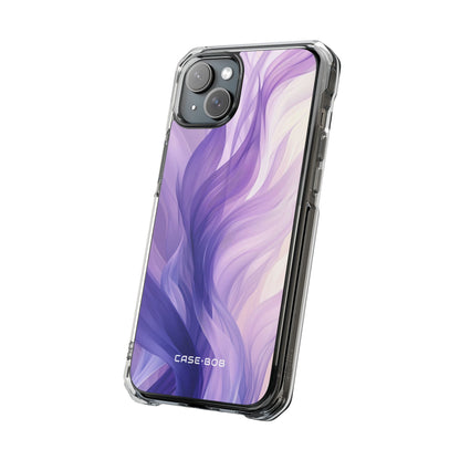 Purple Ribbon Waves iPhone 15 Plus Case - Impact