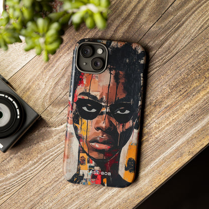 Masked Portrait Drips iPhone 15 Plus Case - Tough