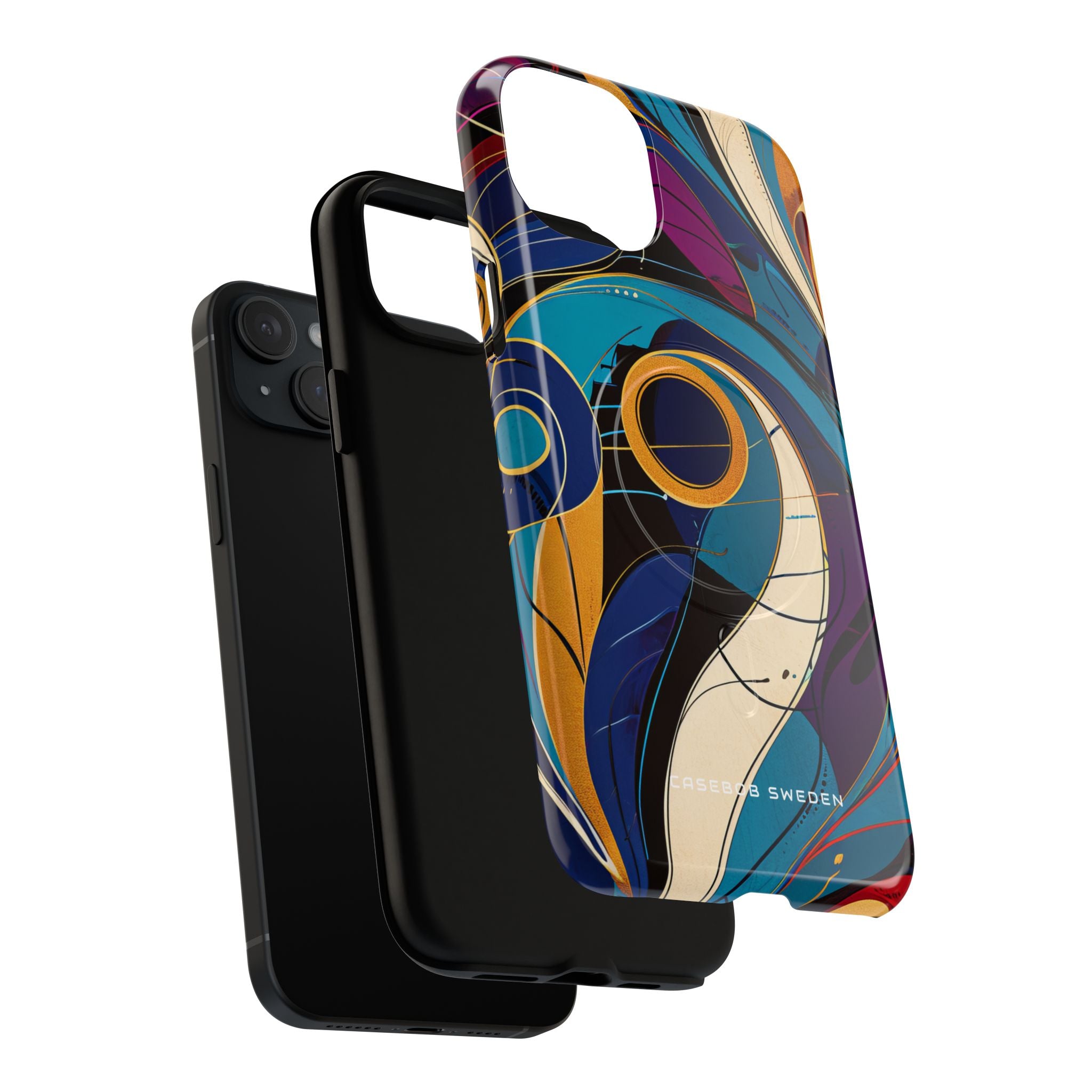 Vintage Vortex Harmony iPhone 15 | Tough+ Phone Case