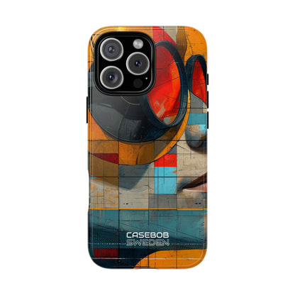 Futuristic Cubist Visions iPhone 16 - Tough