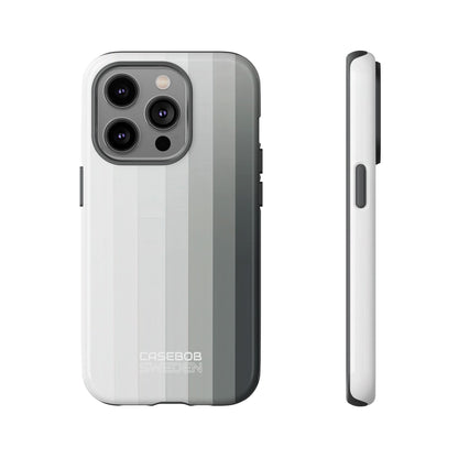 Strisce a gradiente argento iPhone 14 - Tough