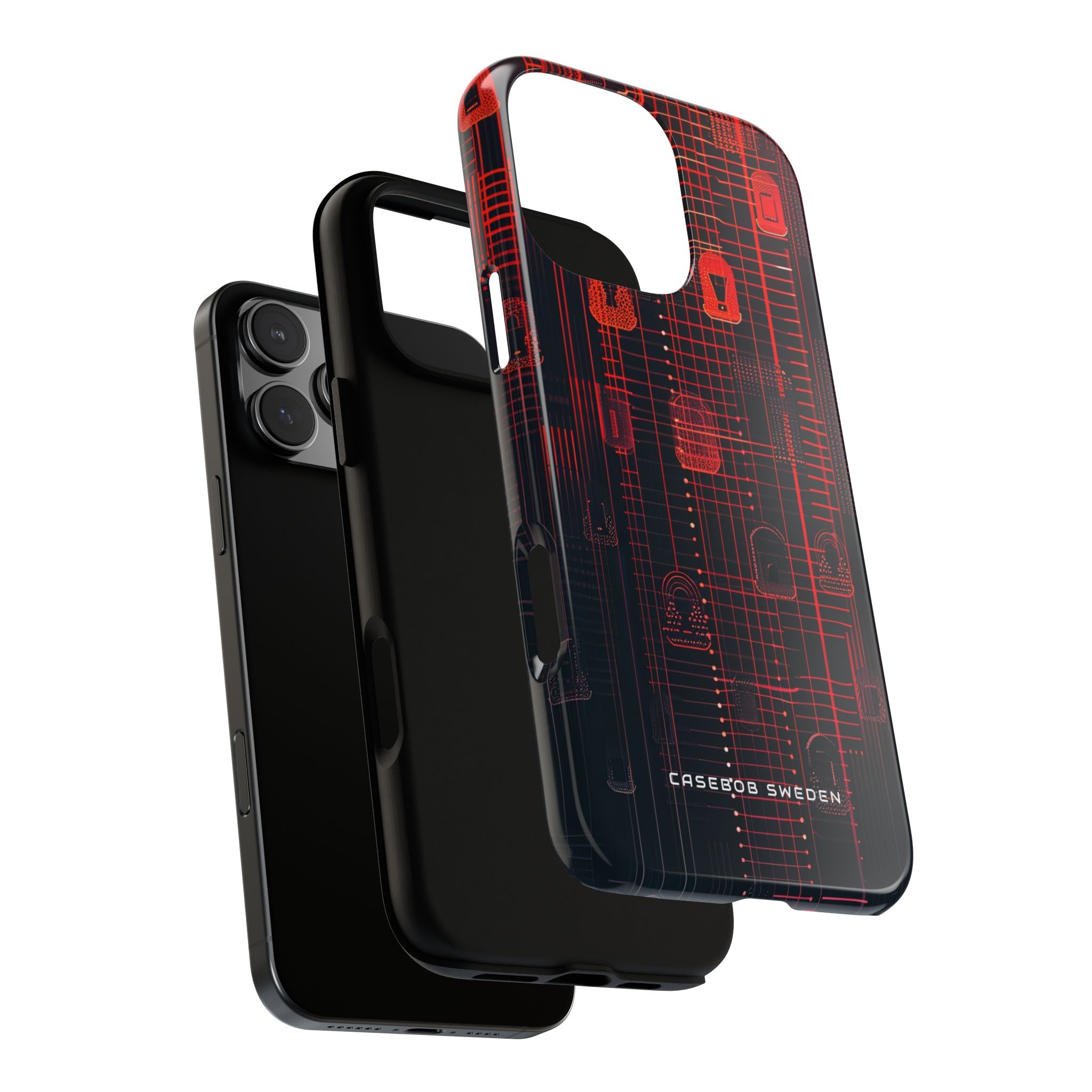 Gradient Cyber Lock iPhone 16 - Tough Phone Case