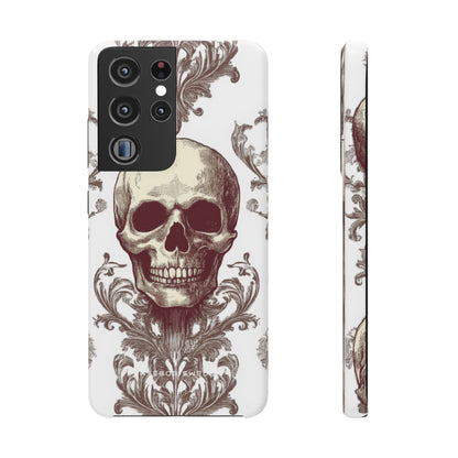 Gothic Skulls and Ornate Foliage Samsung S21 - Slim Phone Case