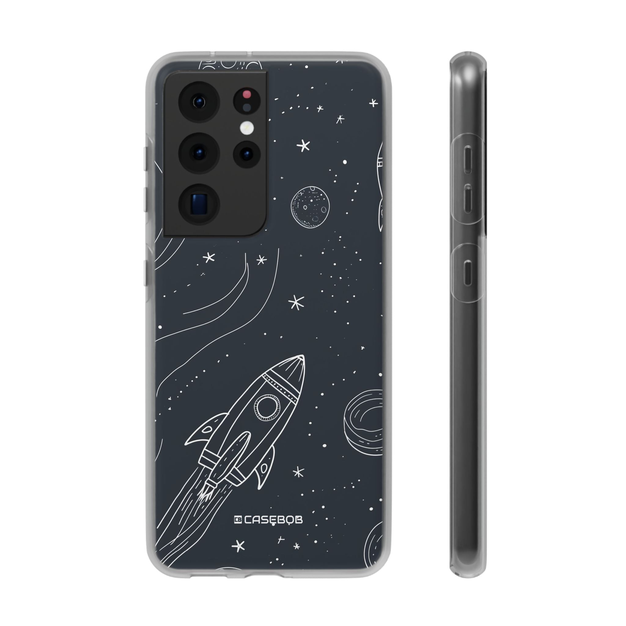 Cosmic Doodle Adventure | Flexible Phone Case for Samsung Galaxy