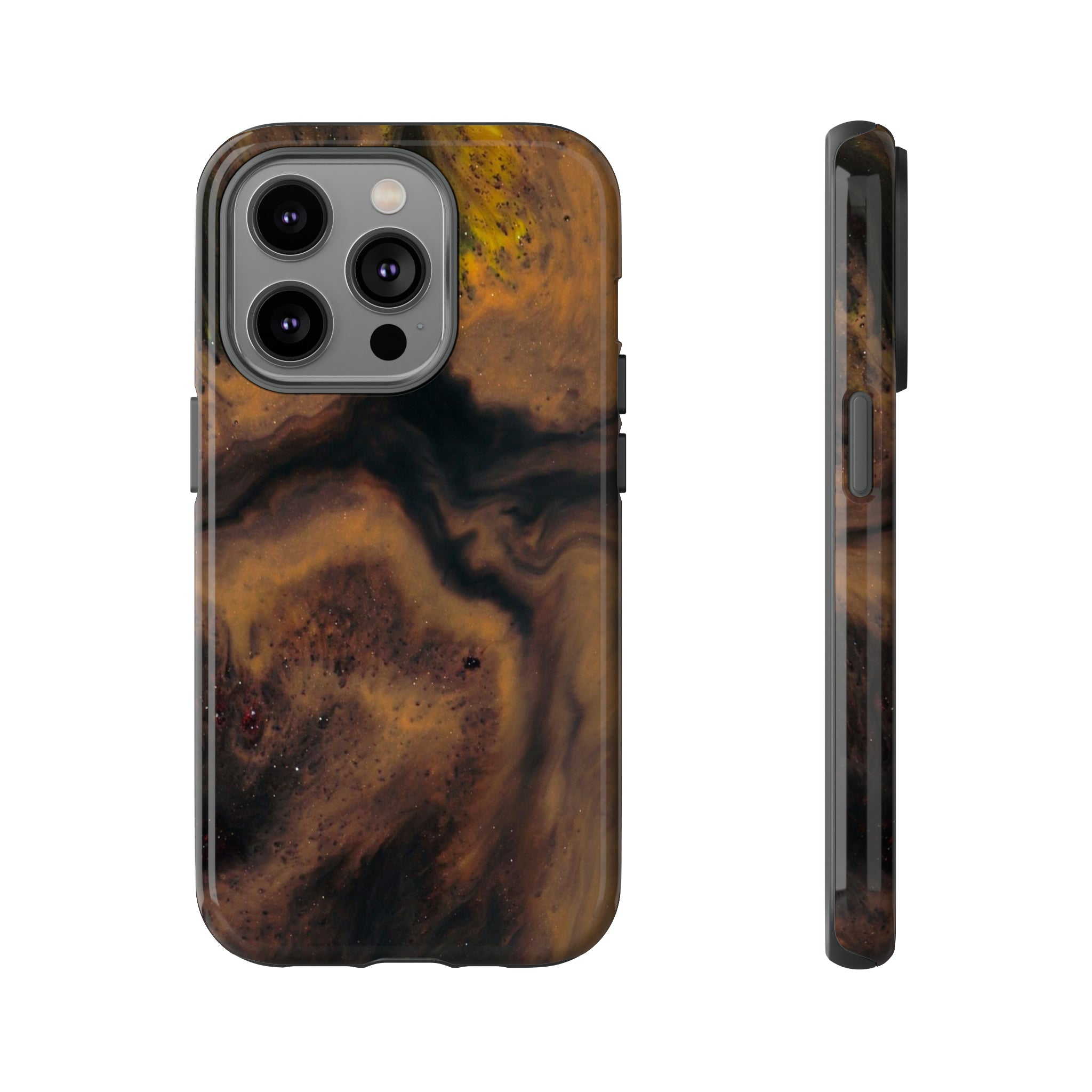 Brown Earth Ink Art - Protective Phone Case