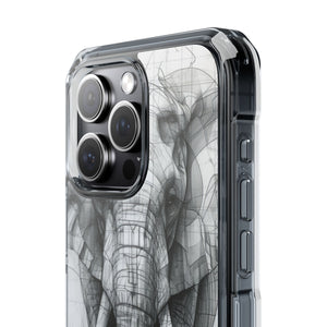 Technic Elephant - Phone Case for iPhone (Clear Impact - Magnetic)