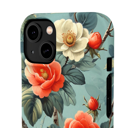 Vintage Floral Romance iPhone 14 - Slim Phone Case