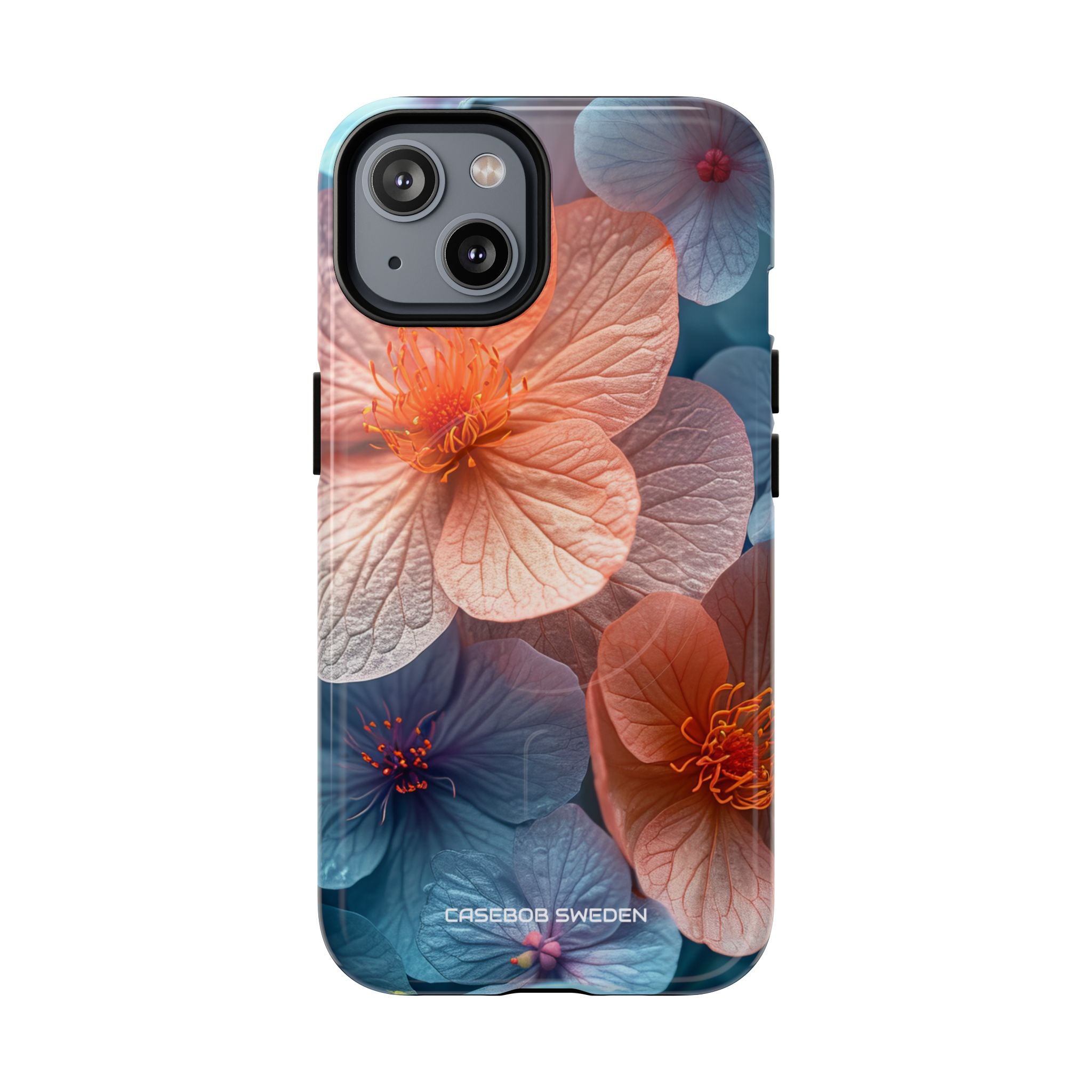 Peach Blossom Serenity - Tough + MagSafe® iPhone 14 Phone Case