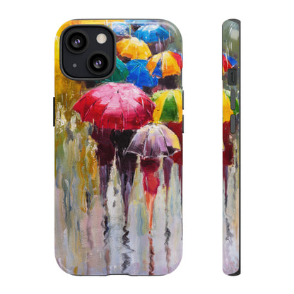 Oil Painting - Rainy Day - Protective Phone Case