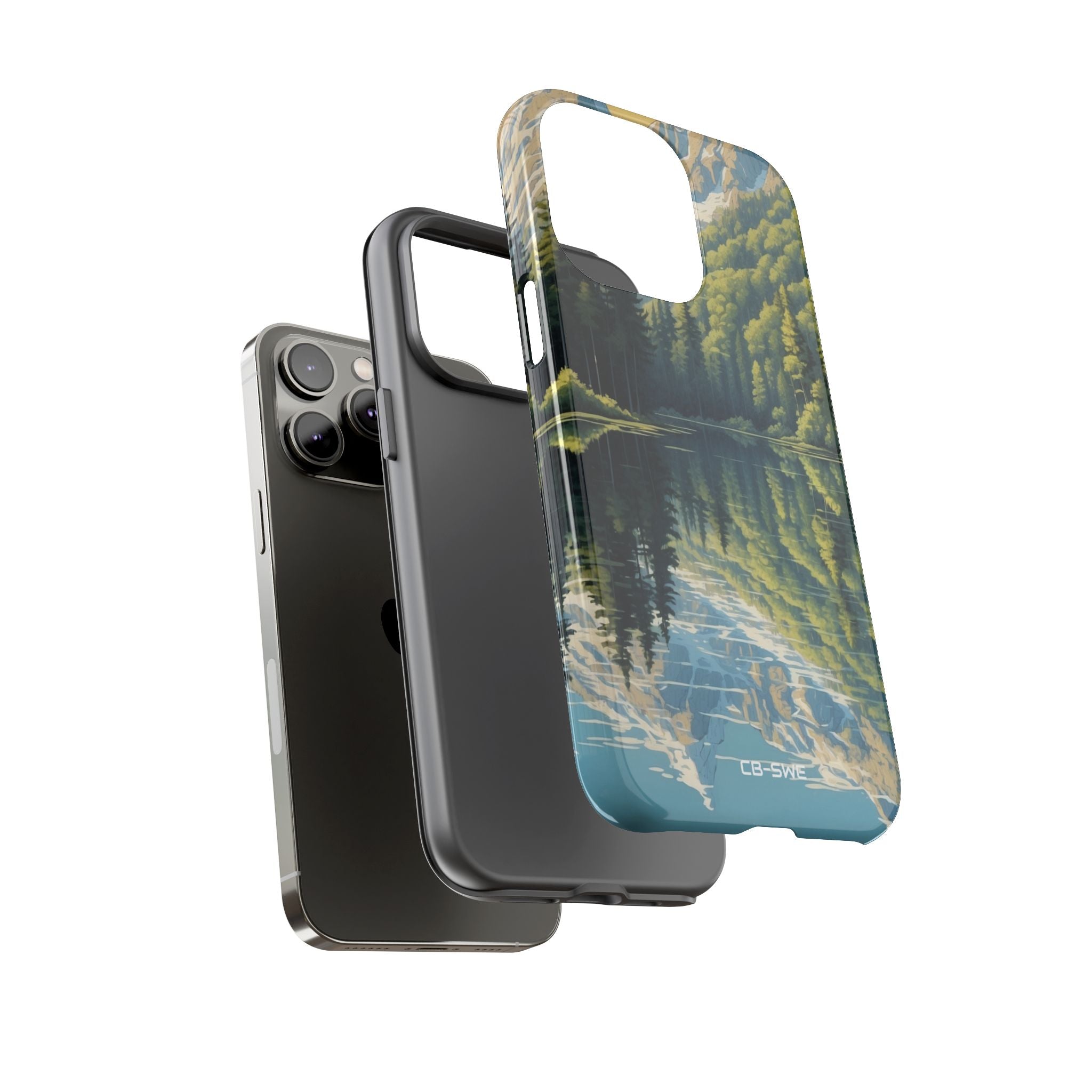 Mountain Peaks Reflect - iPhone Case