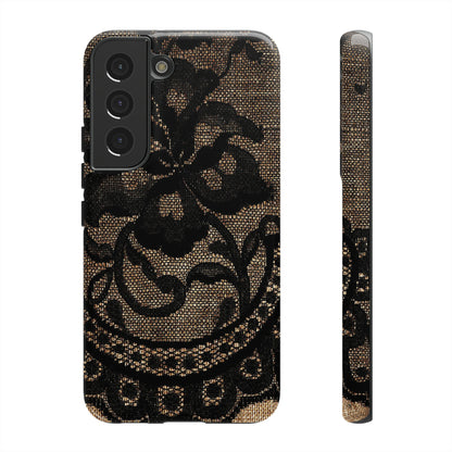 Broomrose Gothic Flower - Protective Phone Case