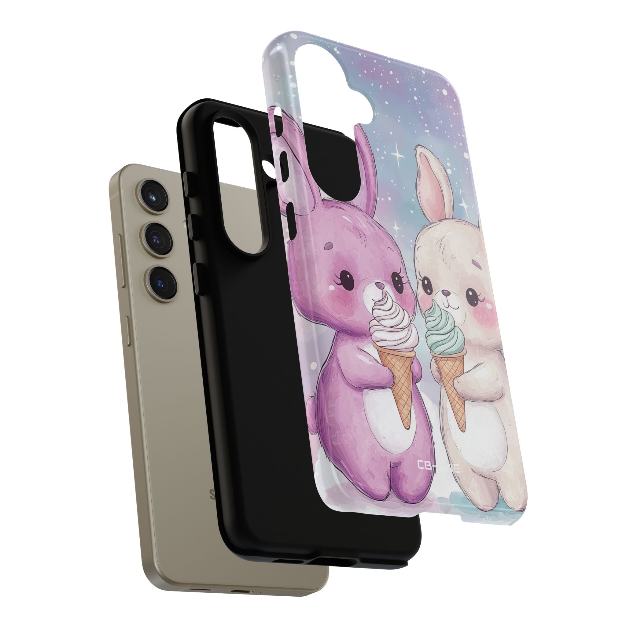 Rabbits Enjoy Ice Cream - Samsung Case