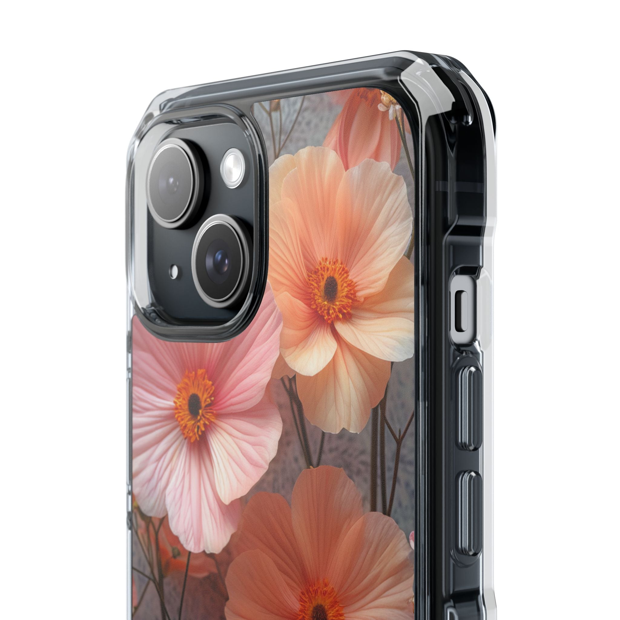 Serene Botanical Blooms - Clear Impact iPhone 15 Phone Case