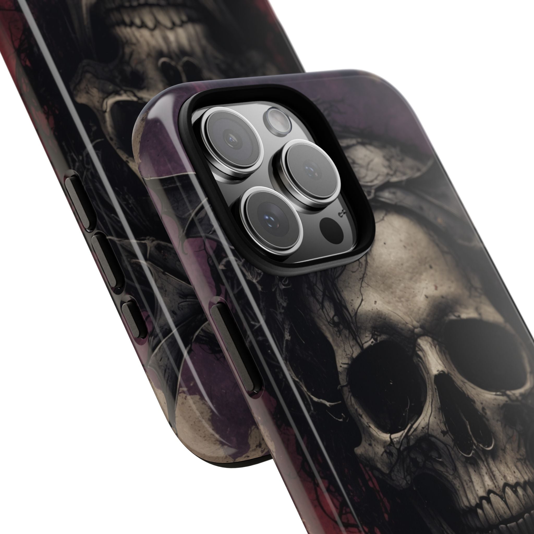 Gothic Skull Crown iPhone 16 Pro Max Case - Tough