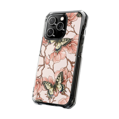 Butterflies and Magnolias Harmony iPhone Case - Impact