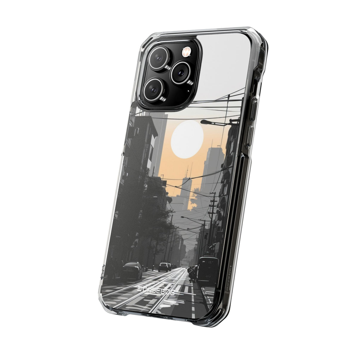 Urban Serenity Glow - Phone Case for iPhone (Clear Impact - Magnetic)