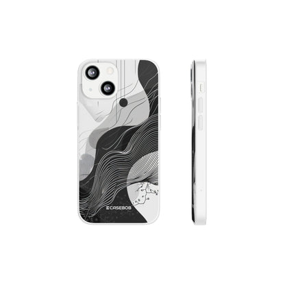 Monochrome Elegance | Flexible Phone Case for iPhone