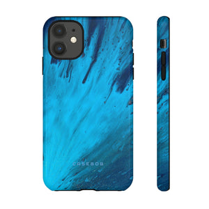 Light Blue Ink Art | Phone Case