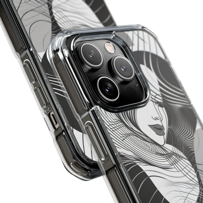 Orange Wave Motion iPhone 14 - Impact Clear+