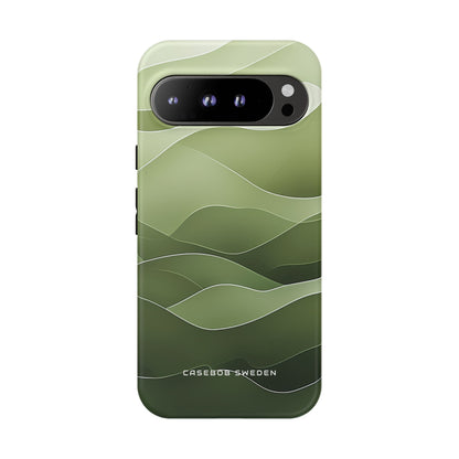 Soothing Green Waves Google Pixel 9 - Tough Phone Case