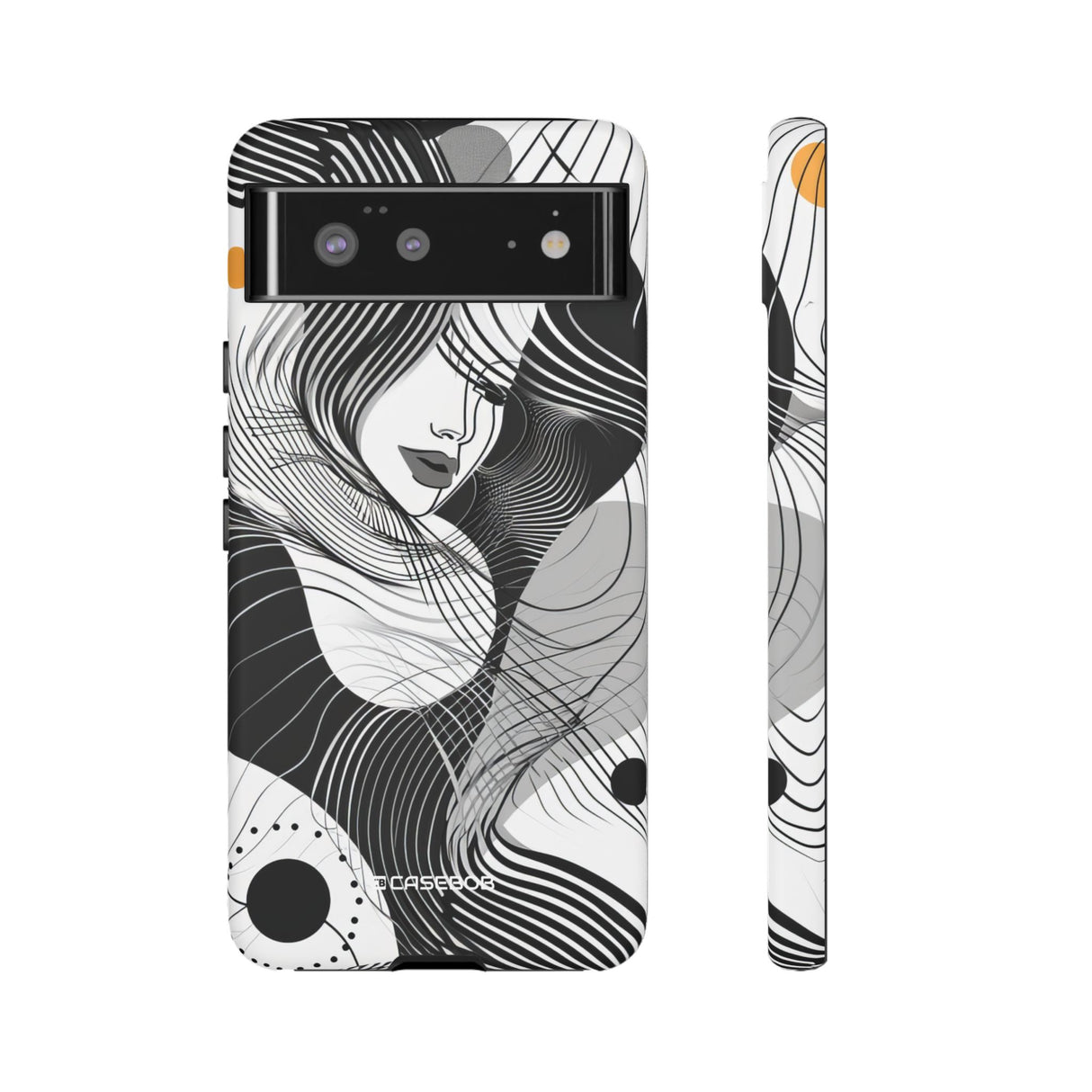 Fluid Noir Rhythm | Protective Phone Case for Google Pixel