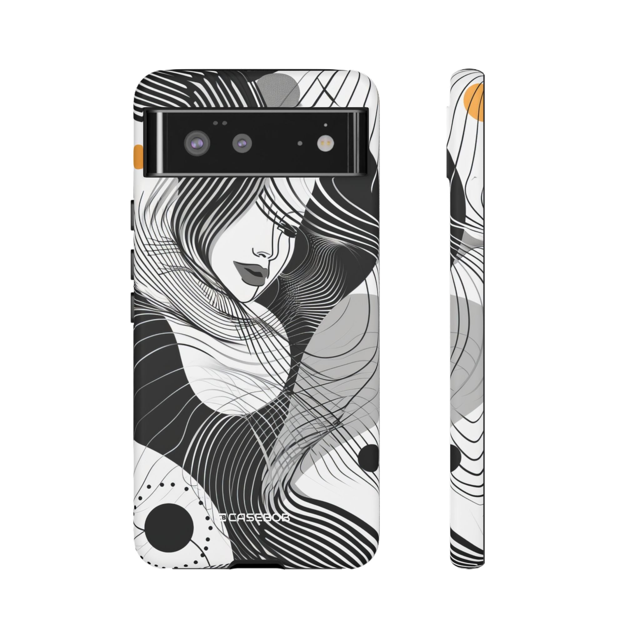 Fluid Noir Rhythm - Phone Case for Google Pixel