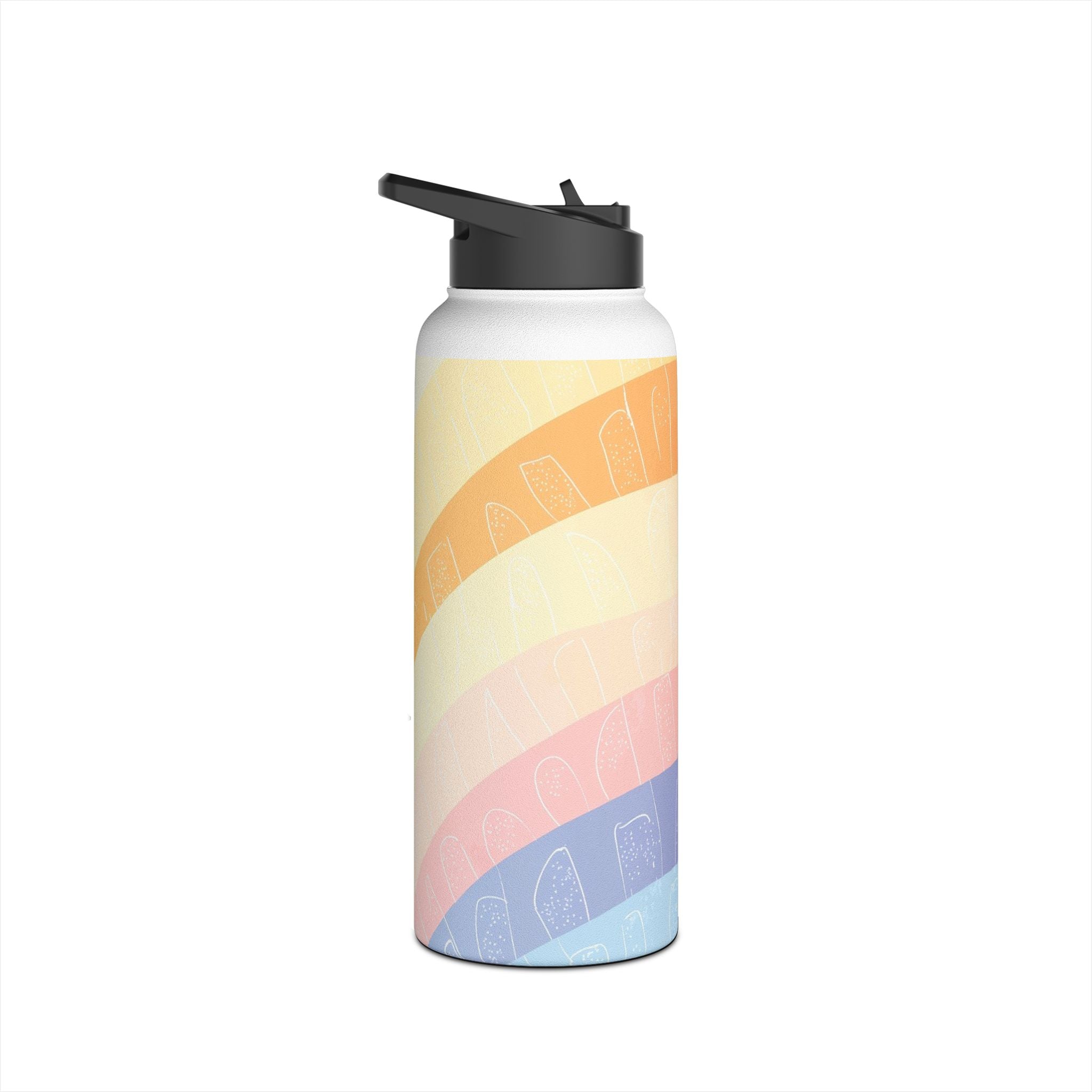 Pastel Rainbow Glow - Stainless Steel Water Bottle