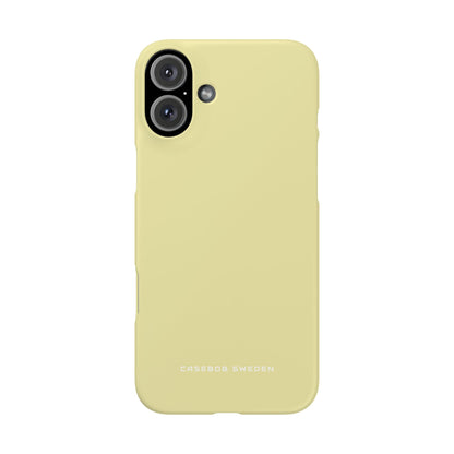 Pale Golden Rod iPhone 16 - Slim Phone Case