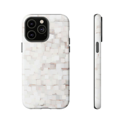 White Abstract Background - Protective Phone Case