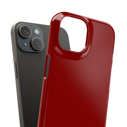 Dark Red iPhone 15 - Slim Phone Case