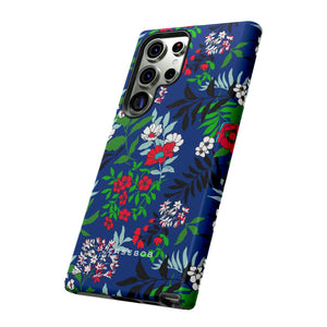 Blue Art Flowerfield - Protective Phone Case