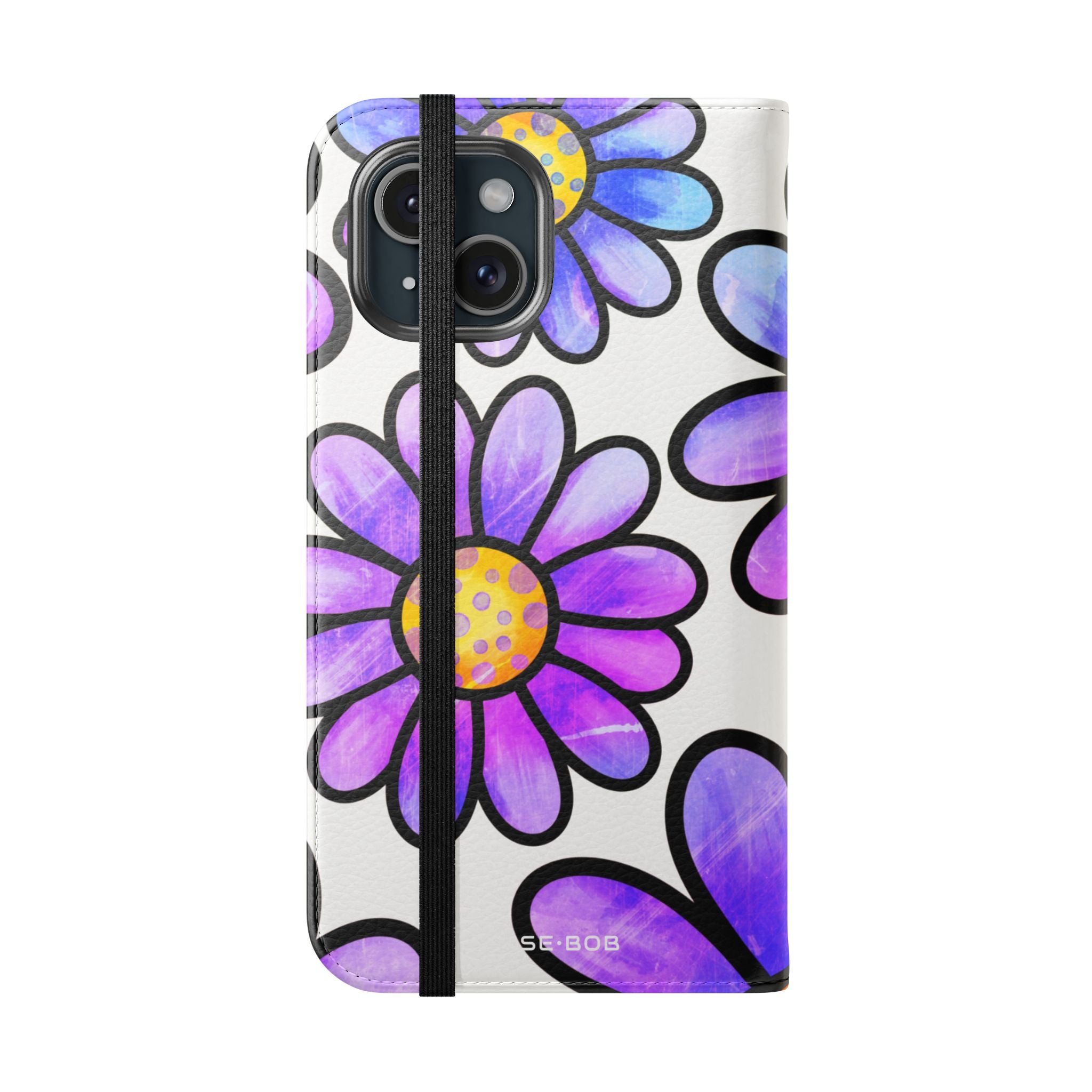 Polka Dot Blossoms - iPhone 15 Case - Wallet