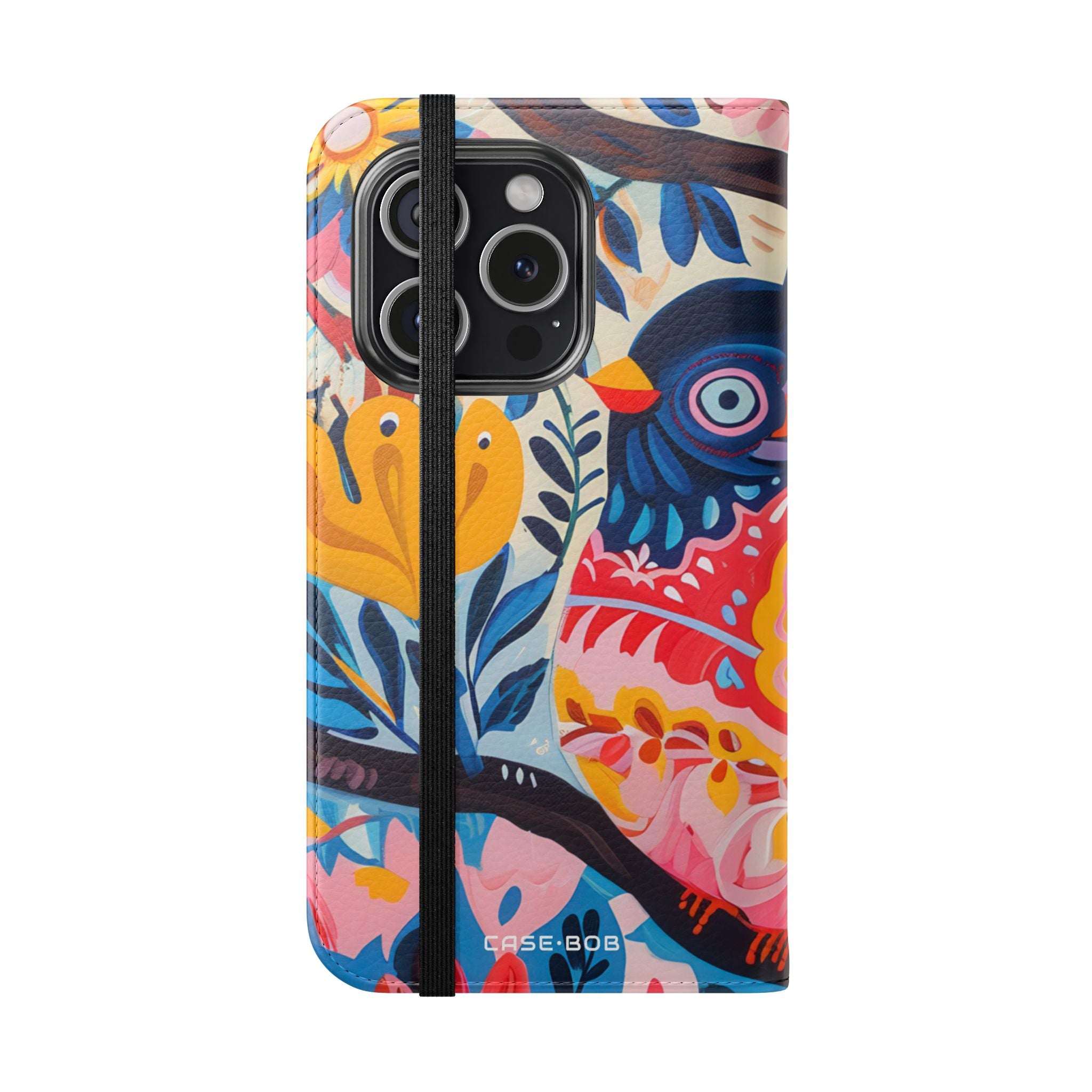 Ornate Owl Bloom - iPhone 15 Pro Case - Wallet
