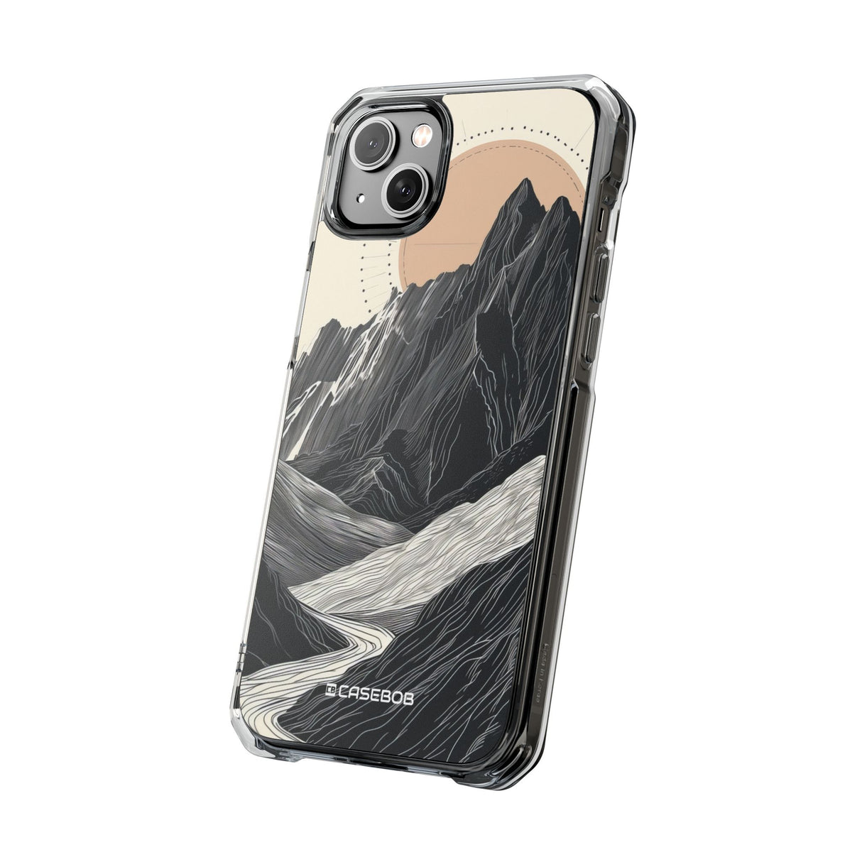 Tranquil Peaks - Phone Case for iPhone (Clear Impact - Magnetic)