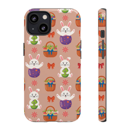Bunnies Hold Eggs - iPhone Case