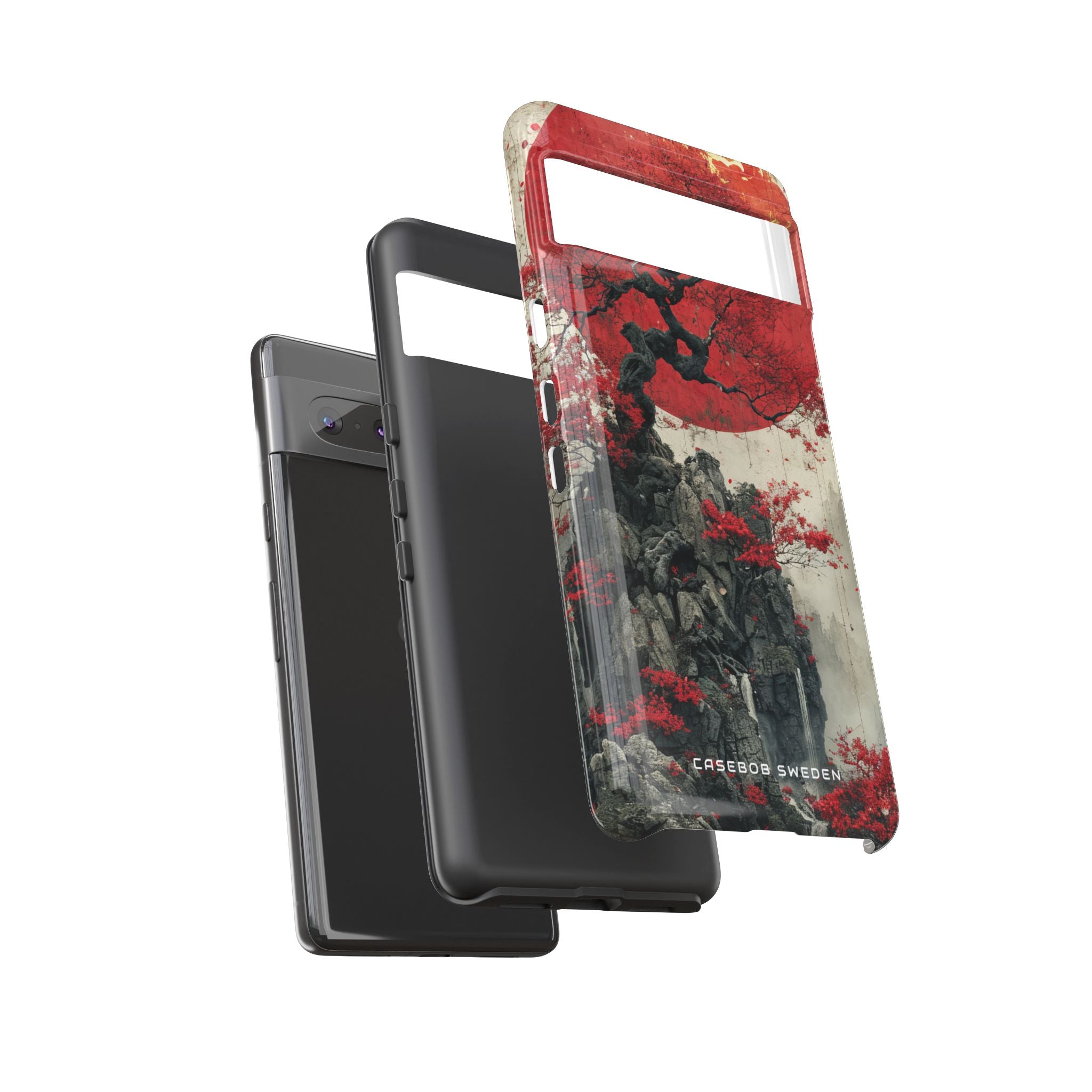 Zen Serenity in Red Harmony Google Pixel 7 - Tough Phone Case