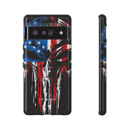 Military Grunge Skull Patriotic - Protective Phone Case