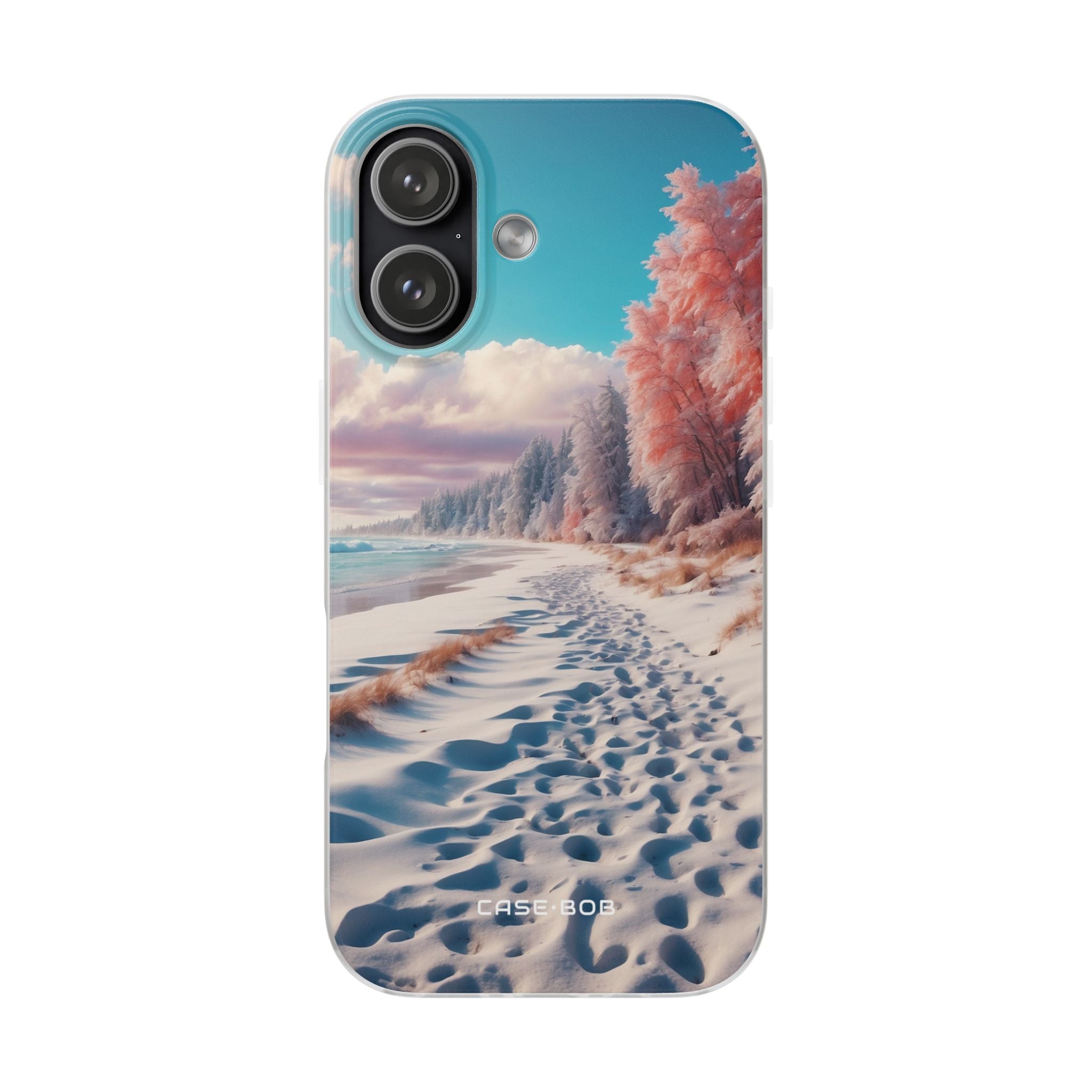 Snowy Footprints iPhone 17 Case - Soft