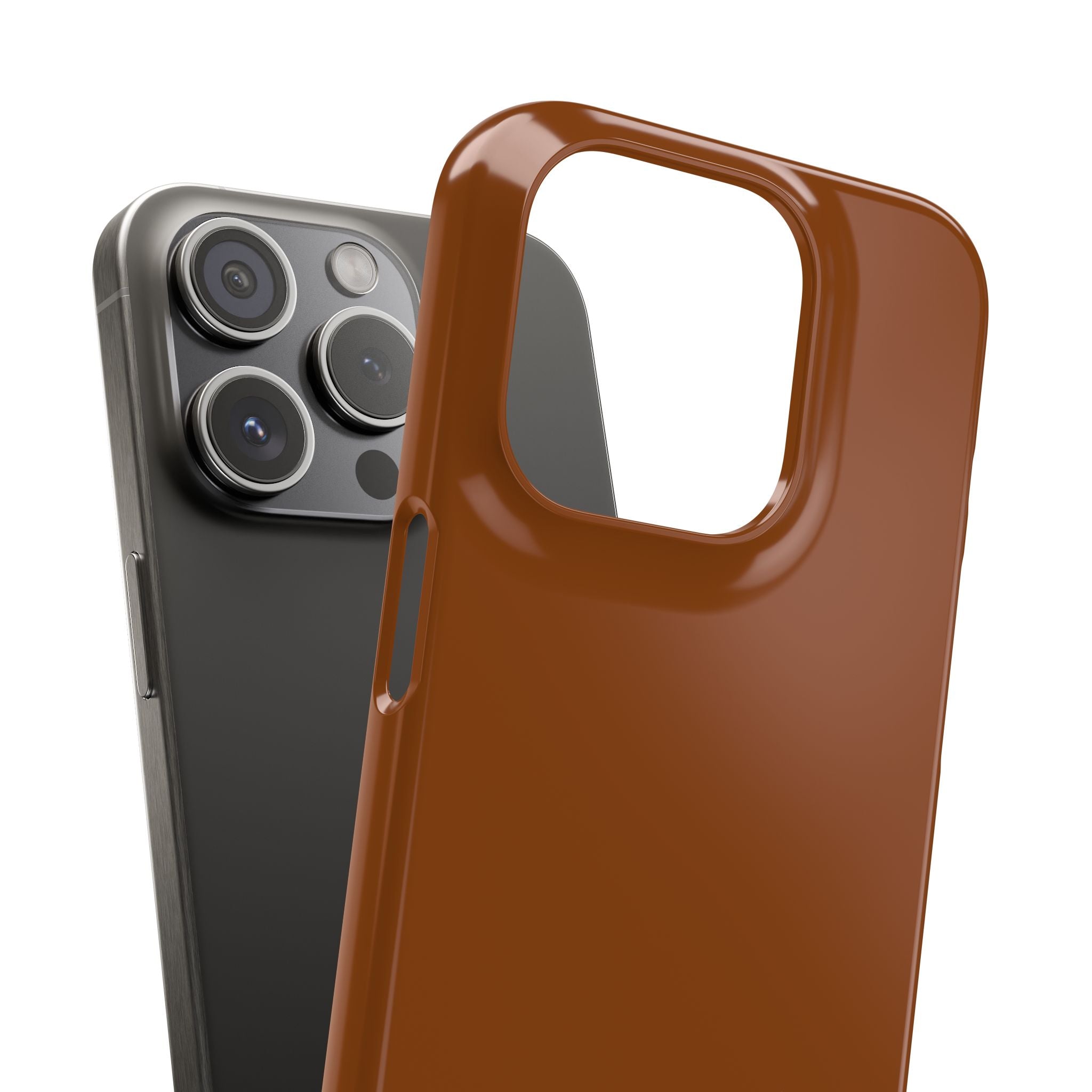 Saddle Brown iPhone 15 - Slim Phone Case